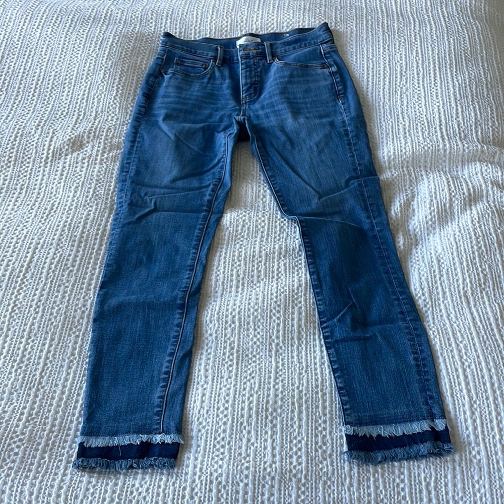 Loft jeans with details at bottom